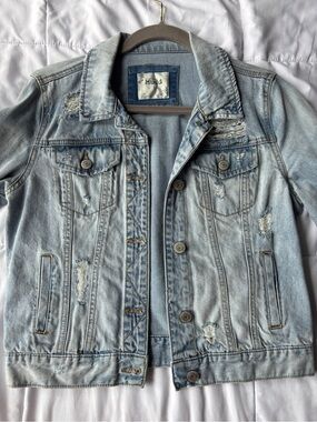 Mudd Light Blue Denim Jacket with Contrast Pocket
